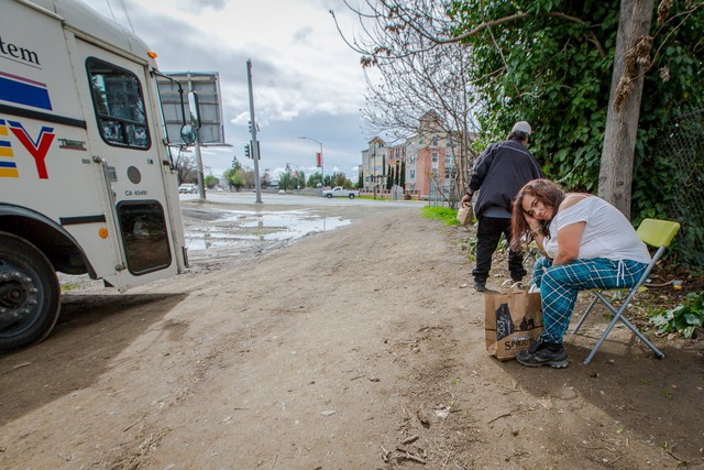 County officials send medical teams down here each week to treat patients in the field and in this mobile clinic, but the demand never ends.