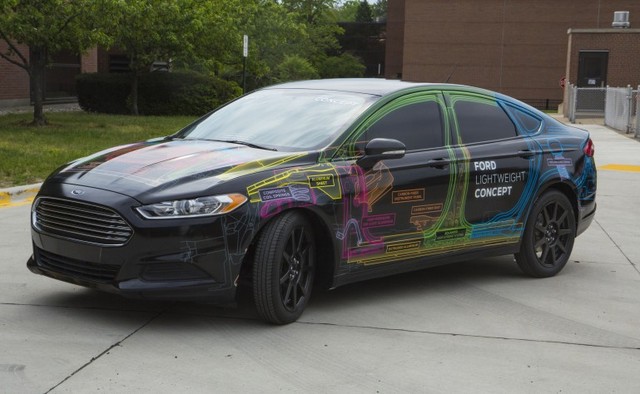 Fords Lightweight Concept vehicle based on the Fusion weighs less than a Fiesta