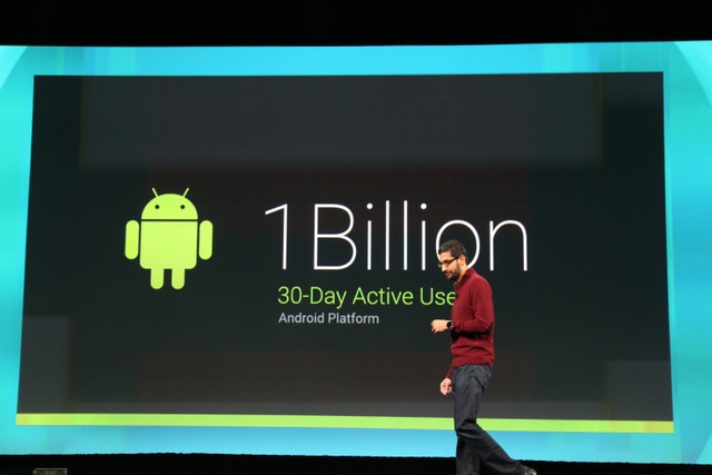 Android chạm mốc 1 tỷ người dùng hàng tháng