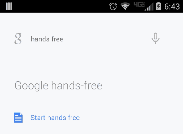 Google Hands-free reportedly a real thing. Talk your way through the web while driving