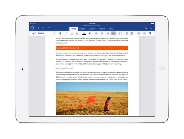 Microsoft chính thức giới thiệu Office cho iPad