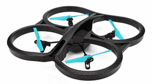 You can control the $369 Parrot AR.Drone from your iPhone at a distance of about 165 feet. Theres even a camera onboard that lets you record 720p video directly to your phone or tablet.