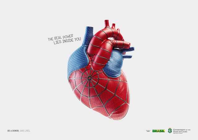 Sức mạnh thật sự nằm chính ở trong bạn - Loạt quảng cáo sử dụng hình ảnh các siêu anh hùng trong các bộ phim để khuyến khích mọi người tham gia hiến tặng nội tạng.