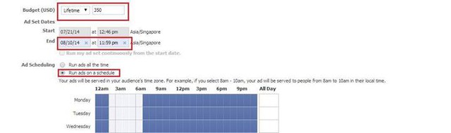 Tùy chỉnh quảng cáo trên Facebook chạy theo khung giờ để tiết kiệm chi phí
