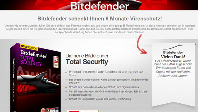 Nhanh tay nhận bản quyền 6 tháng phần mềm Bitdefender Total Security 2014 hoàn toàn miễn phí