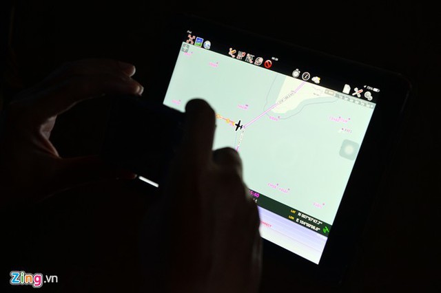 Giao diện ứng dụng Air Navigation Pro trên iPad. Ảnh: Hoàng Hà.