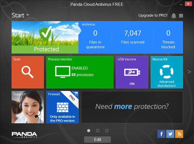 Trải nghiệm nhanh Panda Cloud Antivirus Free 3.0