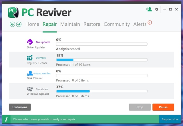 Bảo trì Windows hiệu quả với PC Reviver