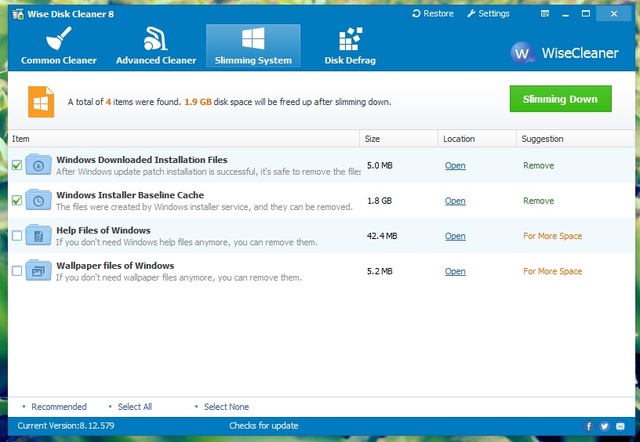 Tổng dọn dẹp Windows với Wise Disk Cleaner 8