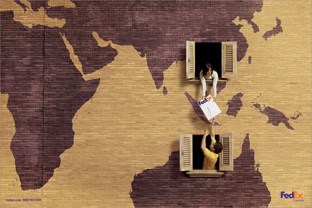 Hãng chuyển phát nhanh FedEx có cách rất riêng để thể hiện sự có mặt của mình trên toàn thế giới.