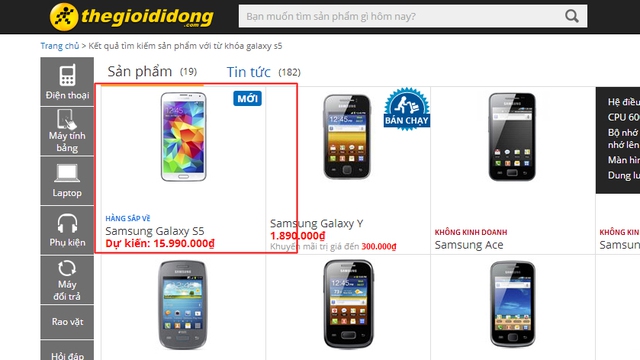 Samsung galaxy S5 lộ giá dự kiến tại Việt Nam: 16 triệu đồng