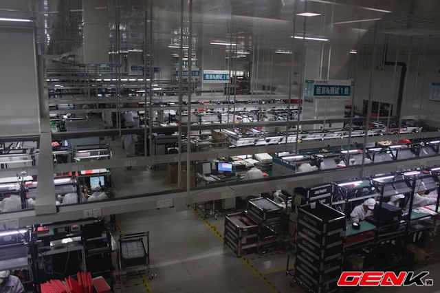 Dây chuyền lắp ráp và thử nghiệm sản phẩm với năng suất 40 triệu đơn vị/năm.