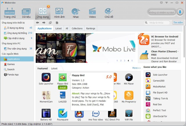 Moborobo - Phần mềm quản lý iOS và Android xuất sắc