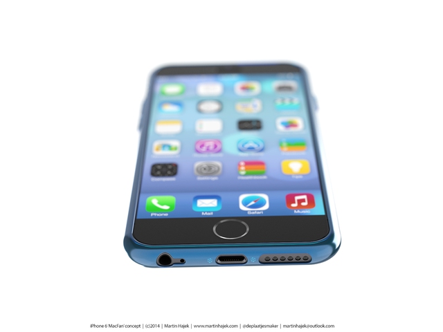 'Chân dung' iPhone 6 vuốt cong siêu mỏng dựa theo tin đồn gần đây