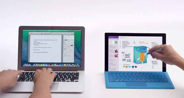 Microsoft lại "chọc quê" Apple trong quảng cáo mới về Surface Pro 3