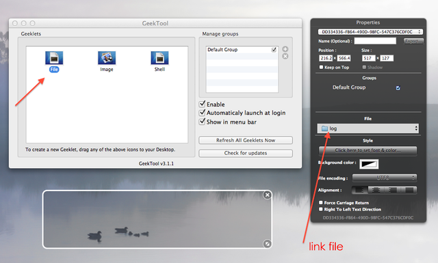 Tùy biến màn hình desktop Mac OS X đậm chất cá nhân với GeekTool