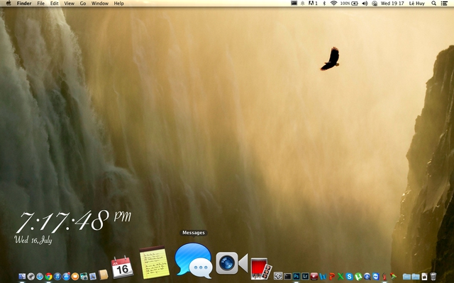 Tùy biến màn hình desktop Mac OS X đậm chất cá nhân với GeekTool