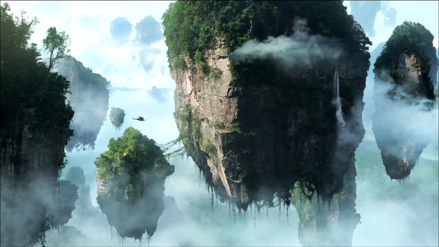  Đây là những ngọn núi bay trong bộ phim Avatar. 