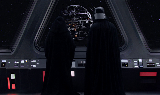  Hai sếp lớn đang theo dõi quá trình xây dựng Death Star. 