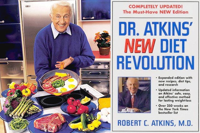 
Tiến sĩ Robert Atkins và cuốn sách đầu tiên về Low-carb
