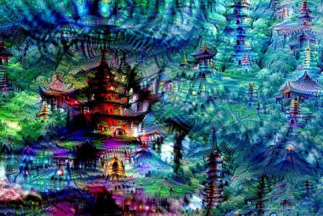  Hình ảnh ảo giác khởi tạo bởi mạng thần kinh của dự án Deep Dream 