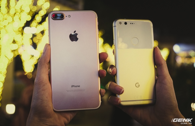  Tính năng xóa phông của iPhone 7 Plus có sự hỗ trợ của phần cứng, trong khi đó Google Pixel hoàn toàn bằng phần mềm 