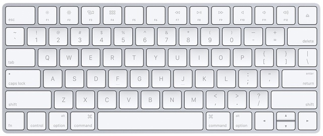  Bàn phím Magic Keyboard đi kèm iMac tuy nhỏ gọn, nhưng lại thiếu đi dãy phím số ở bên tay phải 