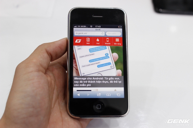  iPhone 3GS bản màu đen bất ngờ quay trở lại thị trường Việt theo đường xách tay. 