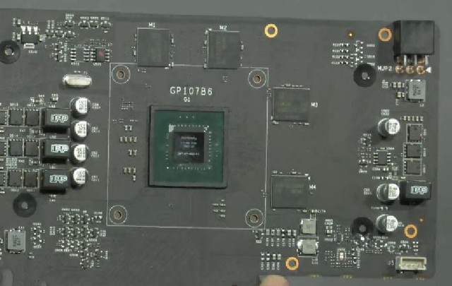  Một bảng mạch được cho là của GTX 1050 Ti với 4GB VRAM. 