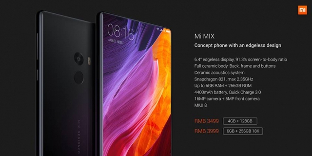 Xiaomi trình làng concept smartphone Mi MIX màn hình 6.4 inch, không cạnh trên, gần như không viền màn hình, khung gốm - Ảnh 11.