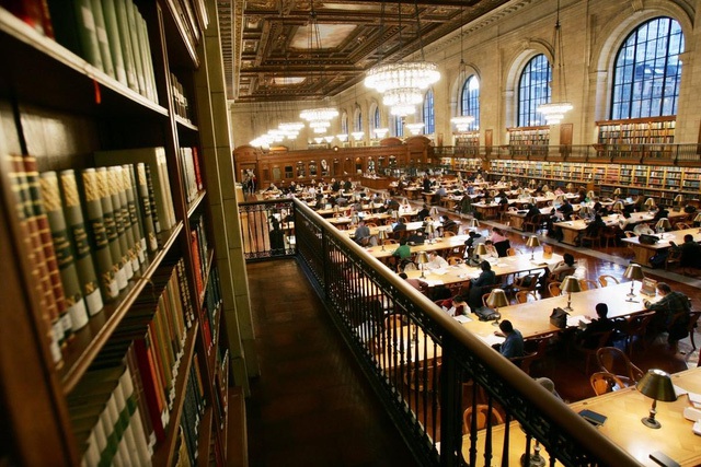  Thư viện công cộng New York. Ảnh: Reuters 