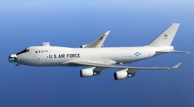  Boeing YAL-1, vũ khí laser bay đầu tiên của Mỹ nhưng chưa thực sự thành công. Ảnh: Cơ quan Phòng thủ tên lửa Mỹ. 