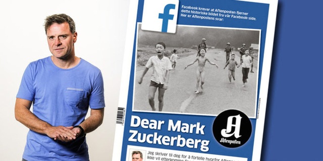  Tổng biên tập Espen Egil Hansen gửi thư chỉ trích CEO Facebook về hành động này. 