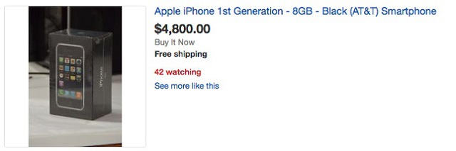 Đến tận 4.800 USD cho iPhone 2G 8 GB màu đen cơ á?