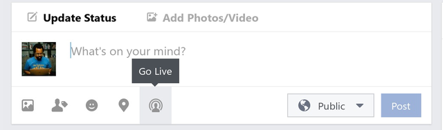  Vị trí tính năng Live trên ứng dụng Facebook 