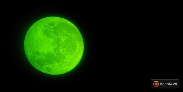 Siêu trăng bỗng nhiên đổi màu. Ảnh được chụp tại Hải Phòng của bạn Hạnh Moon.