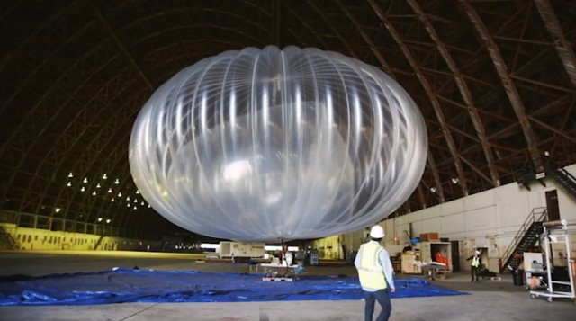  Khinh khí cầu để phát Internet của Google. 