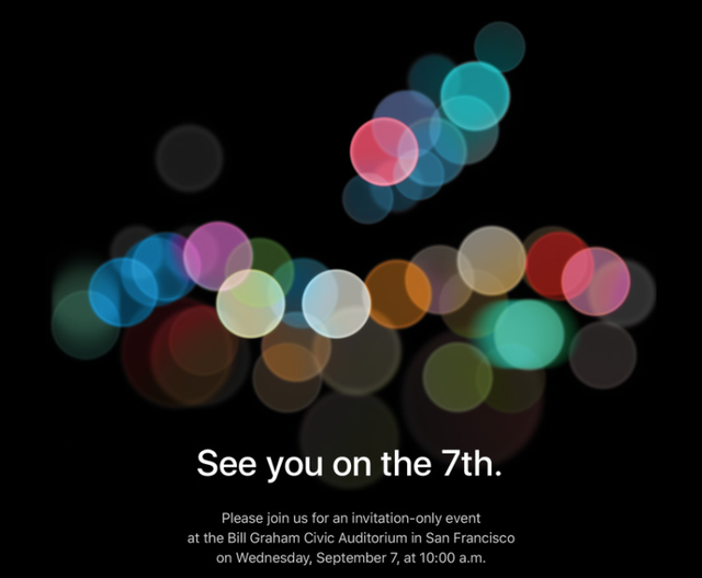  Thư mời sự kiện iPhone 7 được Apple gửi vào cuối tháng 8 