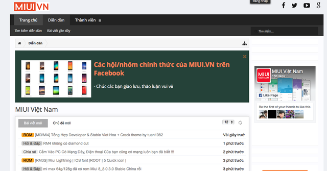 Các diễn đàn thảo luận về Xiaomi tại Việt Nam thu hút được rất nhiều người tham gia​