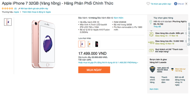  Đây là máy do chính tay Lazada bán và giao hàng 