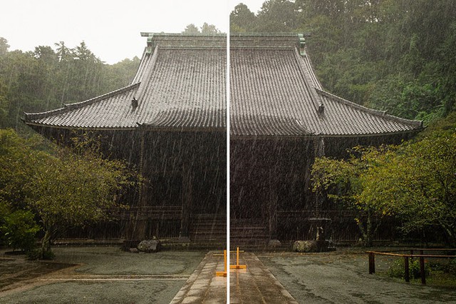  Nửa bên trái được chụp bằng iPhone 7, trong khi nửa còn lại bằng Leica M9-P 