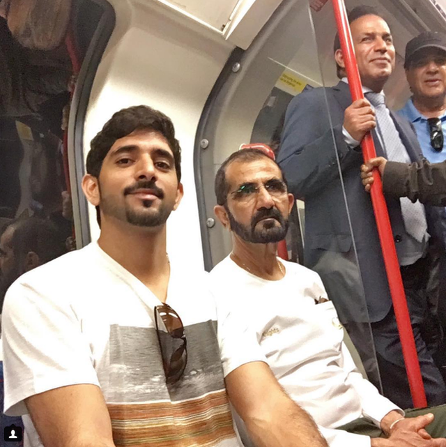  Nhưng không phải vì thế mà Thái tử Fazza không đi tàu điện ngầm ở London đâu nhé! 