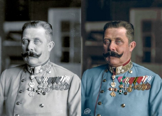  Chân dung Thái tử Áo Franz Ferdinand, ảnh chụp vào năm 1914. 