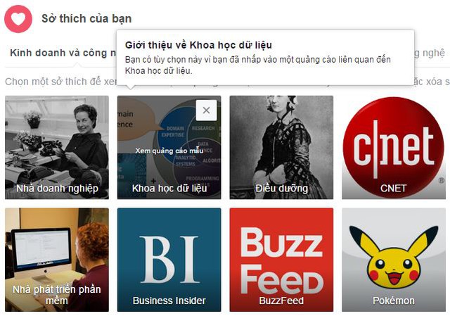 Chỉ cần bạn nhấp vào một quảng cáo, Facebook sẽ lưu lại để tiếp tục hiển thị quảng cáo liên quan trong tương lai