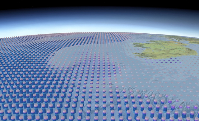 Tấm bản đồ 3D về toàn bộ Đại dương trên bề mặt Trái Đất