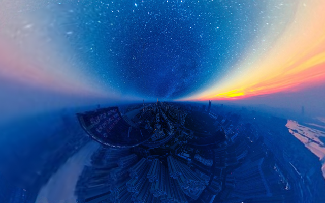  Giải nhất. Tác phẩm: The Starry Night (Tạm dịch: Đêm đầy sao). Nhiếp ảnh gia: Jingwen Chen 