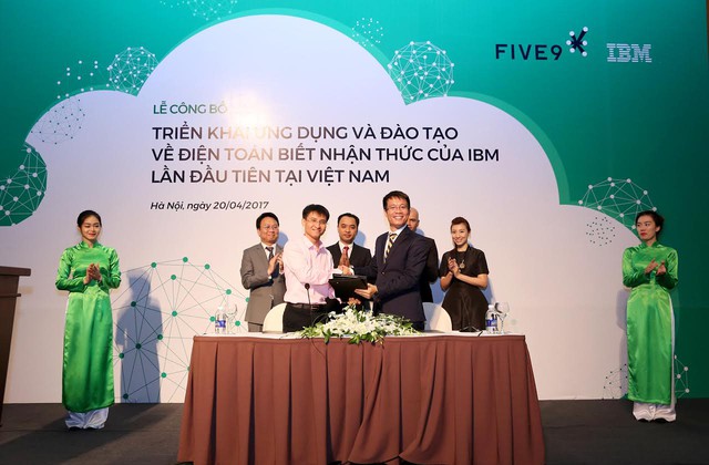  Đại diện IBM Việt Nam và Five9 ký kết thỏa thuận hợp tác ứng dụng và đào tạo điện toán biết nhận thức tại Việt Nam 