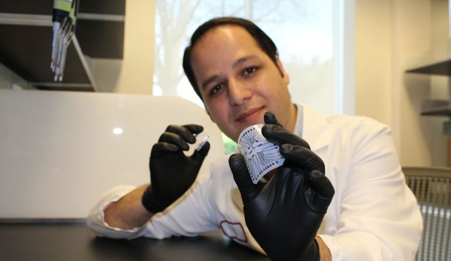  Tiến sĩ Rahim Esfandyarpour và con chip anh đang phát triển tại Đại học Stanford 