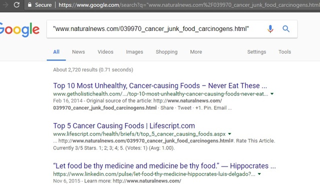  Natural News không còn hiện trên Google khi tìm kiếm 