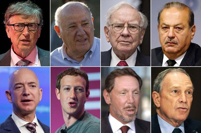 
Chân dung 8 người giàu nhất thế giới.
